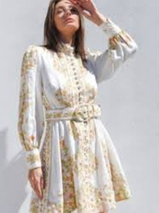 Beulah Dresses & Skirts - NWT - Beulah Leila Floral Retro Dress, Belted, Button Up Tuckernuck Exclusive